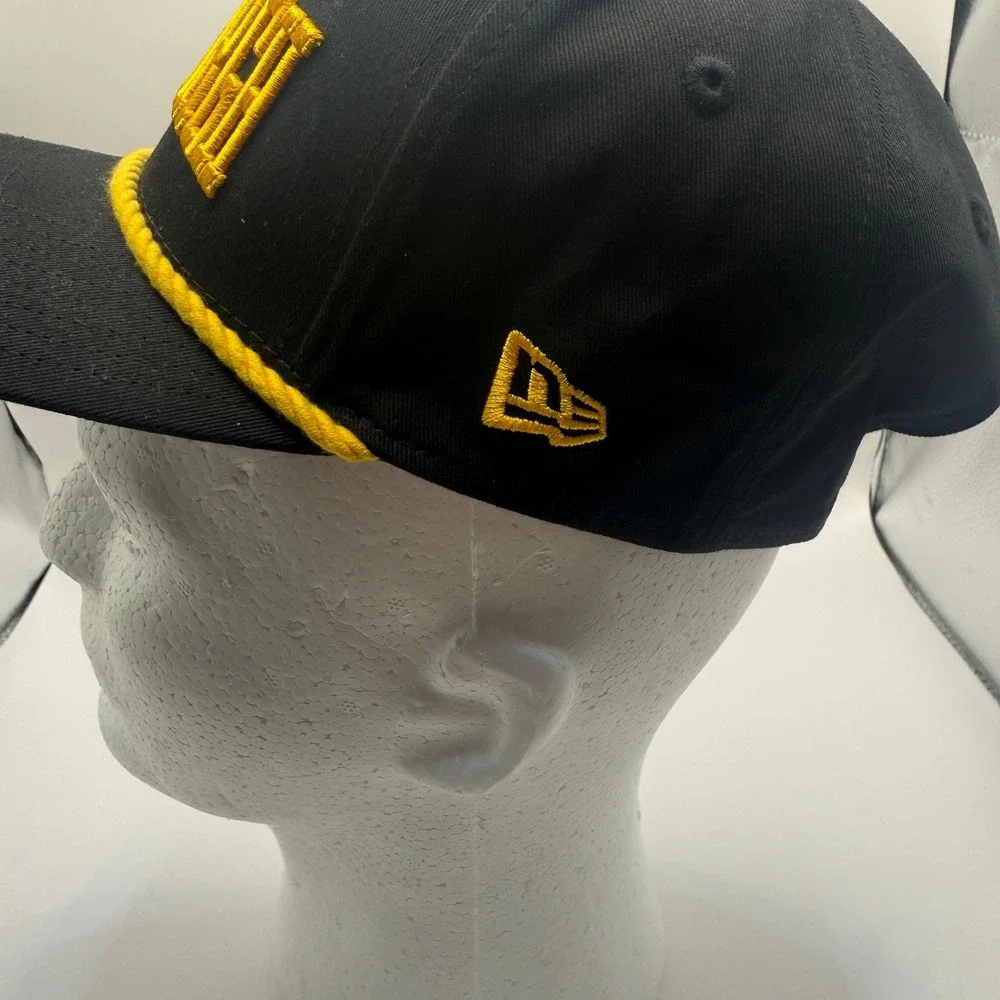 New Era 9SEVENTY Pittsburgh Steelers Snapback Hat Black Gold Rope NFL Cap OSFM